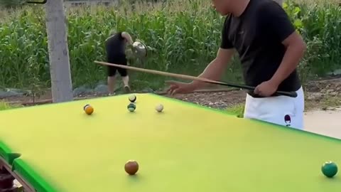 Funny and cute and sweet snooker video