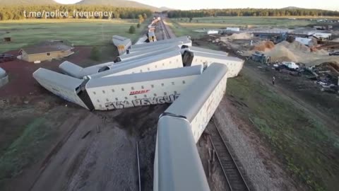 Train derailment in Arizonia