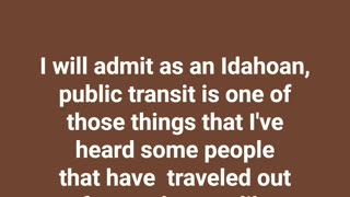 Tyler's Thoughts on Public Transit #trains #publictransport #buses #thoughts #podcast