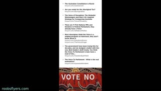 Flyer Of The Month - Vote NO To Apartheid/Say NO To The Voice.