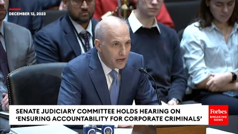 Dick Durbin Leads Senate Judiciary Committee Hearing On Corporate Criminals