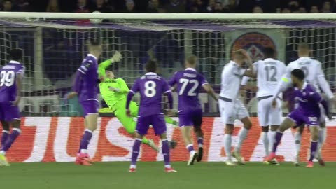 Fiorentina vs Viktoria Plzeň 2:0 po prodloužení - čtvrtfinále EKL 2024