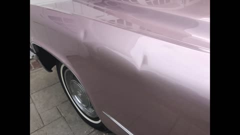 1969 Cadillac DeVille fender dent removal