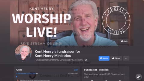 KENT HENRY | 8-7-23 THE RESURRECTION AND THE LIFE LIVE | CARRIAGE HOUSE WORSHIP