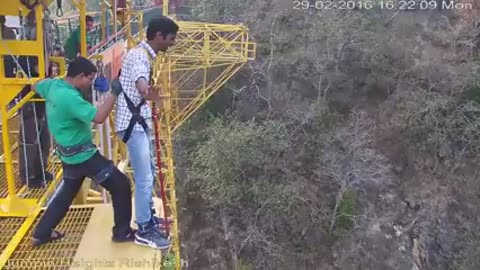 Bungee Jump in India really funny