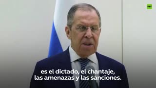 Lavrov ha dichiarato:'L'unico metodo utilizzato da Washington nelle relazioni con gli altri Paesi(nella diplomazia massonico sionista americana e dei loro amici di UE,NATO,Vaticano ed Israele) è la dittatura,il ricatto,le minacce e le sanzioni.