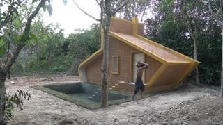 7Days Building Swimming Pool for Luxury Villa Using Mud With Decoration Kitchen