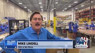 Mike Lindell Walks MyPillow Manufacturing Floor, Sharing America's Company With WarRoom Posse