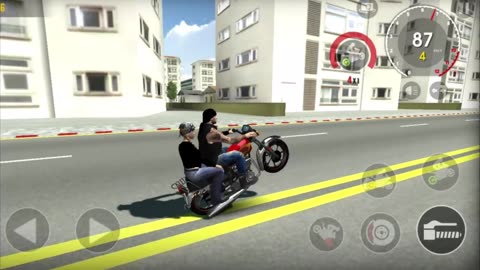 Video gaming bike stunts