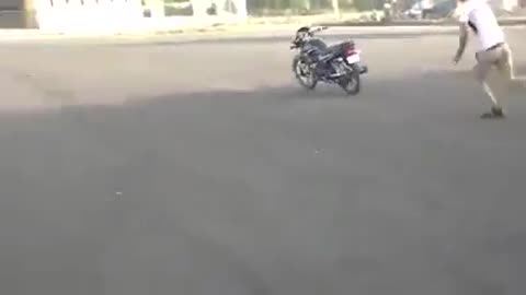 Funny motorcycle fail