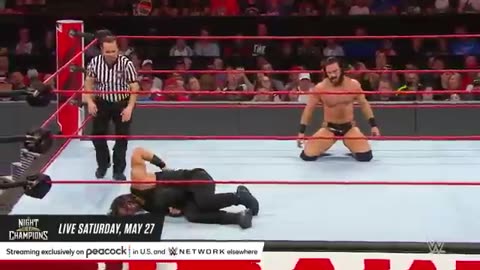 Roman reigns Vs Drew Mclntyre wrestling