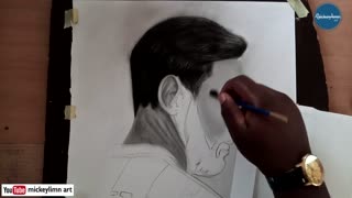 Pencils drawing of Lionel Messi