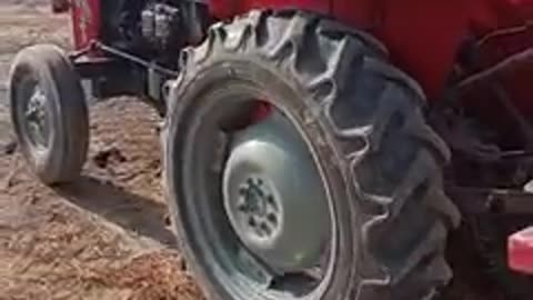 Eight years old Baby working as tractor driver