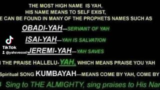 HIS NAME IS YAH SHORT FOR YAHWEH.......