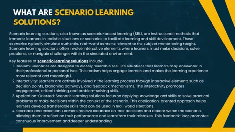 Scenario Learning Solutions: Enhancing Learning through Real-World Scenarios