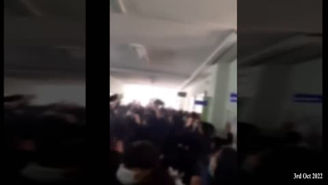 In Iran, schoolgirls remove their compulsory hejab and chant “death to the dictator