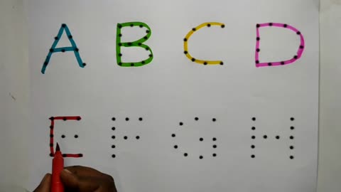 ABCD letter writing practice A for apple B for ball