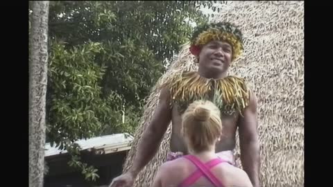 Samoan Comedian (Chief Sielu Avea) 1995 Polynesian Cultural Center, Laie, Oahu, Hawaii