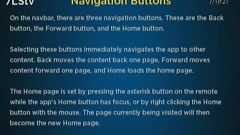 Navigation Buttons