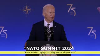 Biden Slurs His Way Through Brief NATO Summit Address