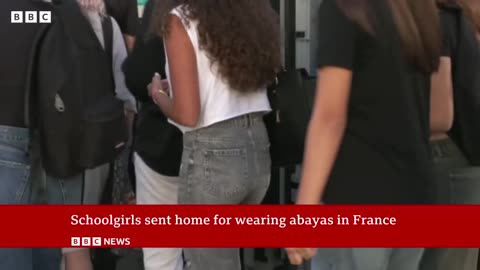 French schools send home girls wearing banned abaya robe - BBC News