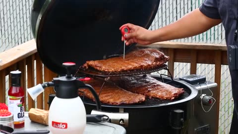 Whole Smoked Spare Ribs | No Wrap | On the Weber Summit Charcoal Grill