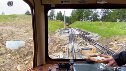 Breathtaking train ride in the Swiss Alps Pilatus 4K