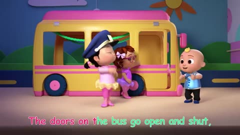 Wheels on the Bus (Cece's Pretend Play Version) | CoComelon Nursery Rhymes & Kids Songs