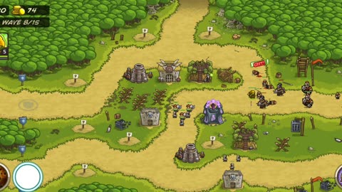 Kingdom rush game play level Bandit's lair