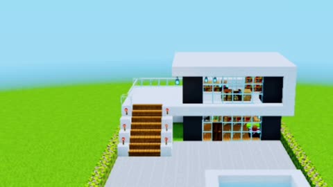 Minecraft Modern House Build #6 | #gaming #minecraft #shorts #trending #house