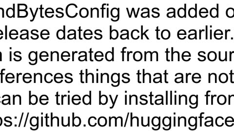 Huggingface transformers cannot import BitsAndBytesConfig from transformers