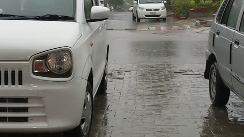Raining in Islamabad