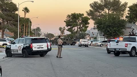 Las Vegas SWAT Fires Flash Bang at House