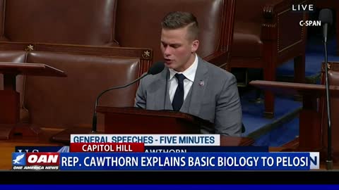 Rep. Cawthorn explains basic biology to Speaker Pelosi