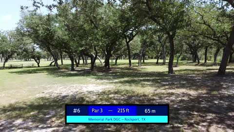 Memorial Park Disc Golf Course - Drone Flythrough (Rockport, TX)