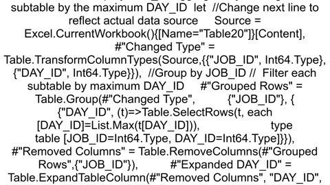 How to find the greatest value per ID in Microsoft Excel Power Query