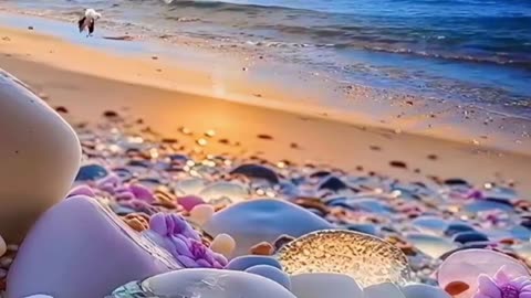 A beach where even the stones shine. 😍😍😘😘👍👍A beach where even the stones shine. 👍👍😘😘