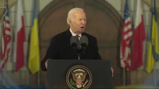 BIDEN: Ukrainian flags fly from American homes all across the country