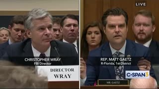Rep Matt Gaetz Embarrasses & Absolutely hammers on FBI Director Chris Wray
