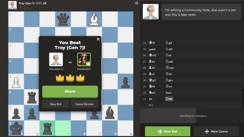 How to win against Troy (Gen ?) with White and Black