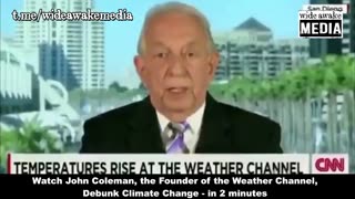 Meteorologist and founder of the Weather Channel, John Coleman, debunks the "climate crisis"