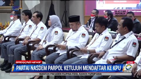 NasDem Resmi Mendaftar sebagai Peserta Pemilu 2024