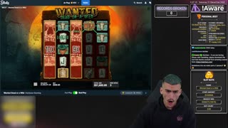 RECORD WIN 😱 - The most INSANE Wanted Dead or A Wild win! BIG ONLINE SLOT WINS