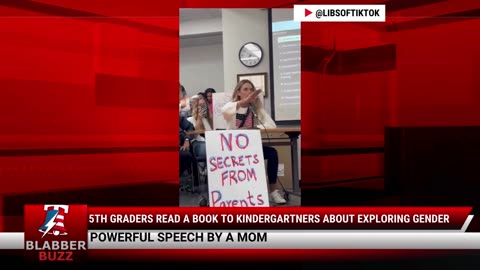 5th Graders Read A Book To Kindergartners About Exploring Gender