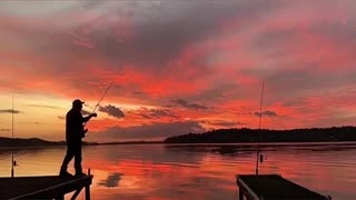 Sunset over the Coosa River