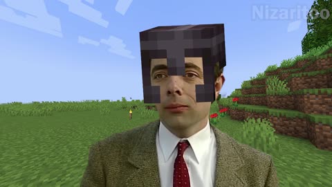 Mr Bean in Minecraft. Realistic minecraft