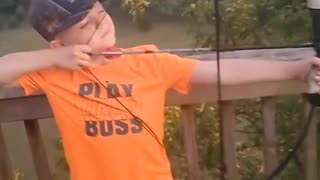 Youth Kids Bowhunting Deer Like A Boss