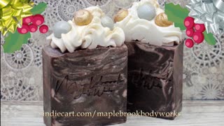 Silver & Gold Caramello Christmas Cold Process Soap