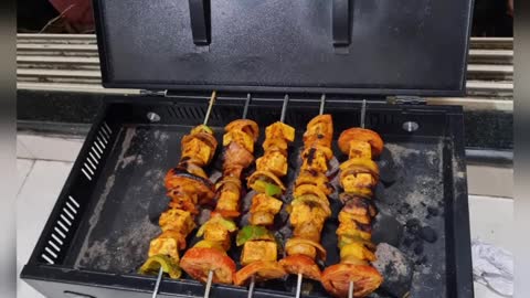 Barbecue panner tikka #food #recipe #shorts #barbecue #dinner #panner