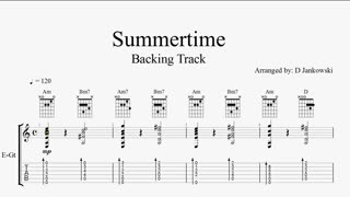 Jazzy Summertime Backing Track in Am